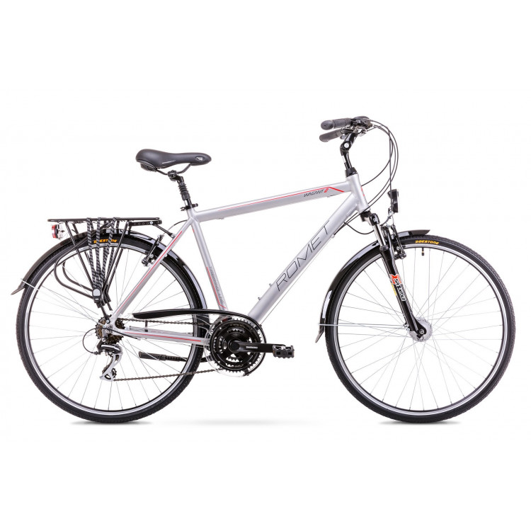 Trekingový bicykel 28" Romet Wagant strieborný hliníkový 21"
